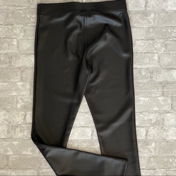 SOLD | 🔥SALE🔥 NWT Express Vegan Leather Black Ankle Tights **HOST PICK** - Picture 10 of 15
